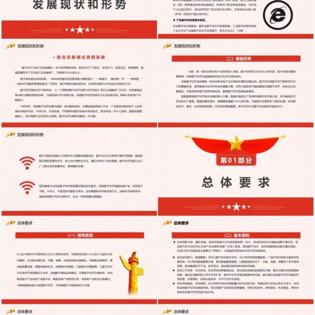 关于印发十四五数字经济发展规划的通知PPT模板 关于印发十四五数字经济发展规划的通知PPT模板