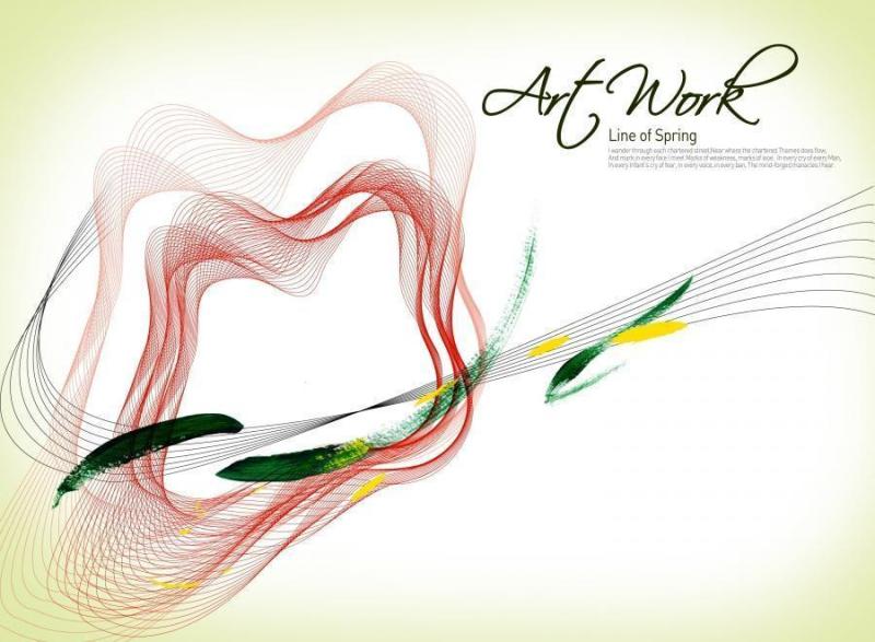 艺术线条 Border floral(2)&nbsp;psd分层文件