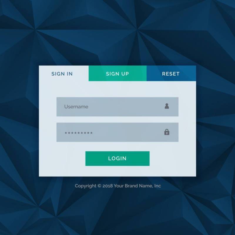 现代登录表单模板为您的网页设计