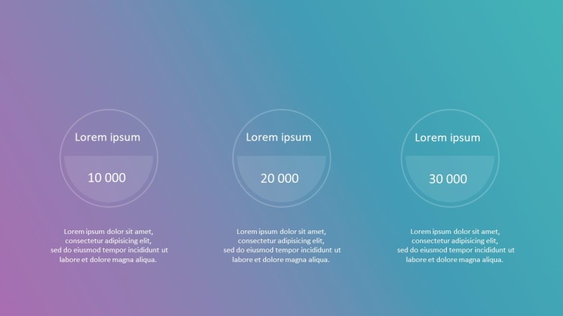 渐变ISO设计商务PPT图表-24