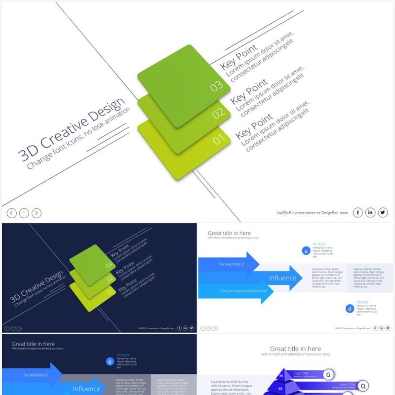 分层结构图表PPT素材Structure & Layers