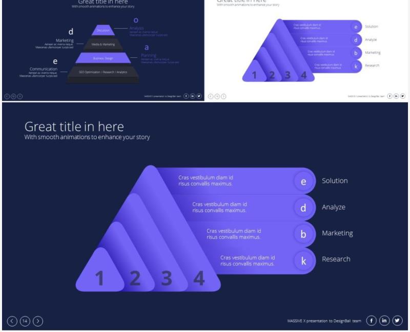 分层结构图表PPT素材Structure & Layers