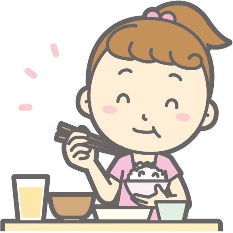 女孩的短袖 - 美味的日本料理 - 半身像
