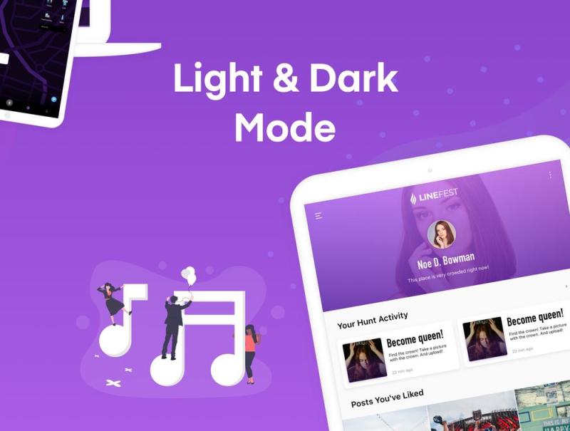 LineFest包含您将需要在节日的所有细节,LineFest - 音乐节网络及平板电脑应用的UI套件 LineFest包含您将需要在节日的所有细节,LineFest - 音乐节网络及平板电脑应用的UI套件