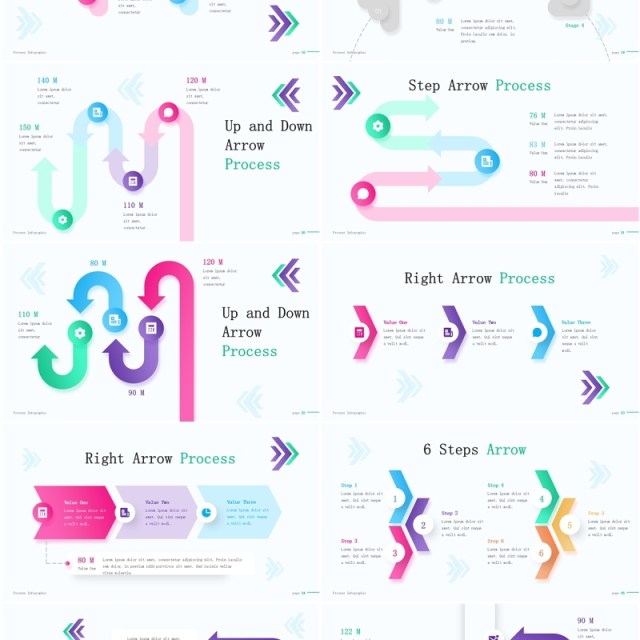 流程图结构图信息图表PPT模板Process Infographic (Light Version) 流程图结构图信息图表PPT模板Process Infographic (Light Version)