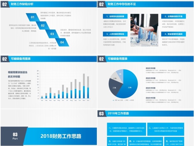 2018大气财务部工作汇报年终总结PPT