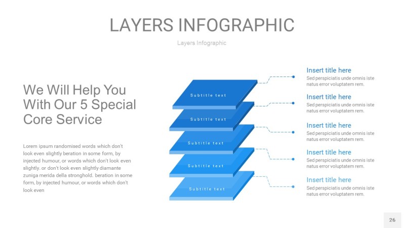 蓝色3D分层PPT信息图26