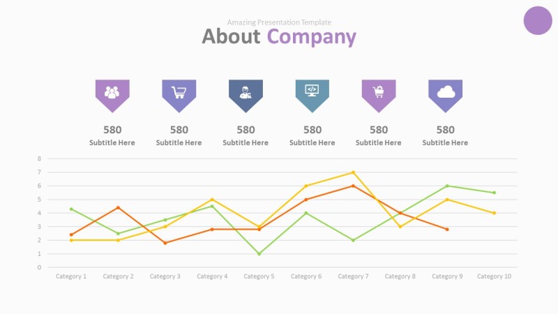 紫色典雅商务PPT信息可视化图表36