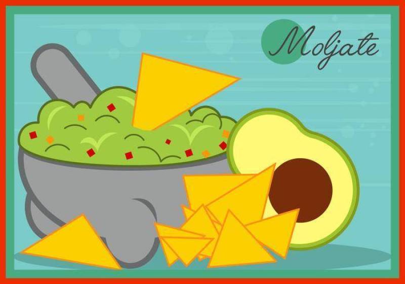 墨西哥食物的Molcajete