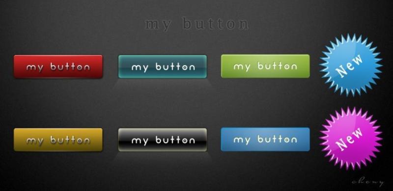 网页按钮pad分层素材