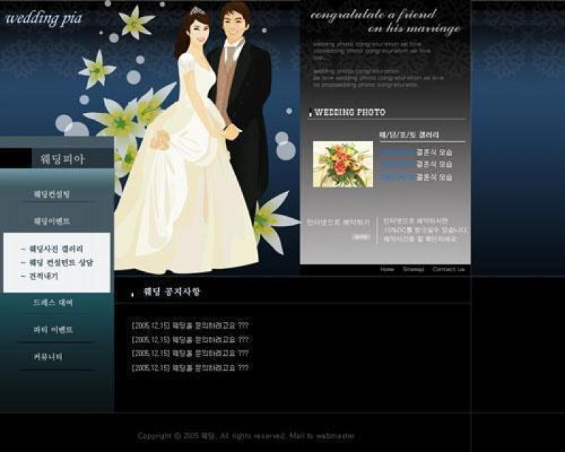 婚纱摄影网站模板(09)