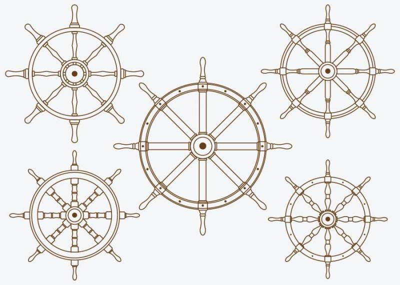 船轮集合线矢量