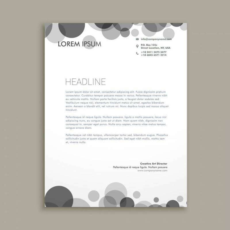 黑点公司信头模板矢量设计怡乐思