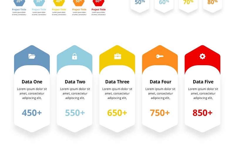 六边形信息图表PPT模板Hexagonal Infographic - Presentation Template