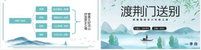 部编版八年级语文上册渡荆门送别课件PPT模板 部编版八年级语文上册渡荆门送别课件PPT模板