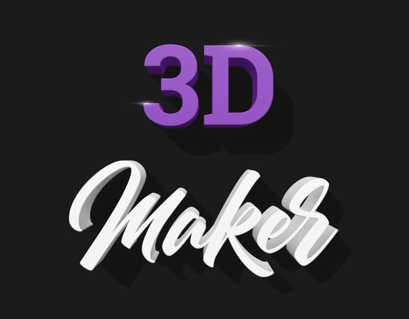 3d制作文本艺术字体效果样式PSD素材