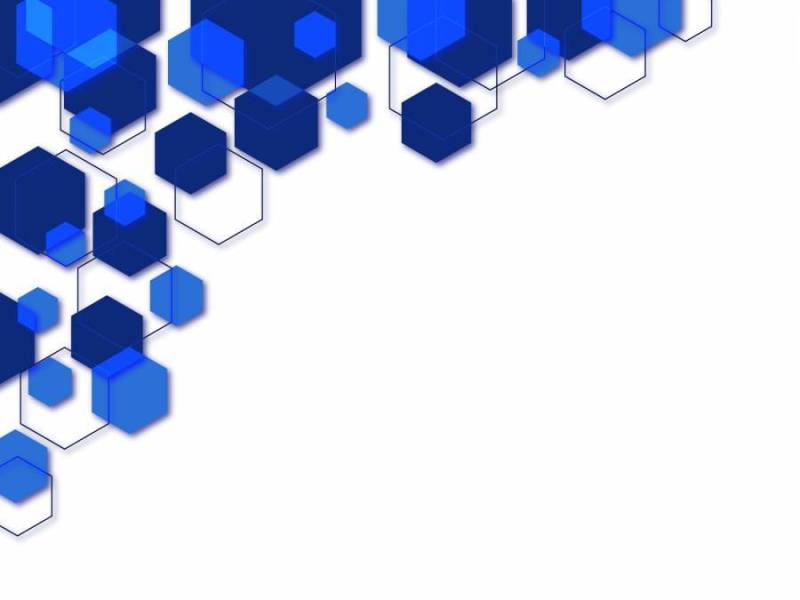 六角形背景下降阴影