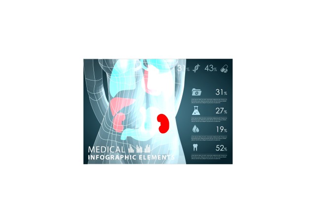 医学信息图矢量7