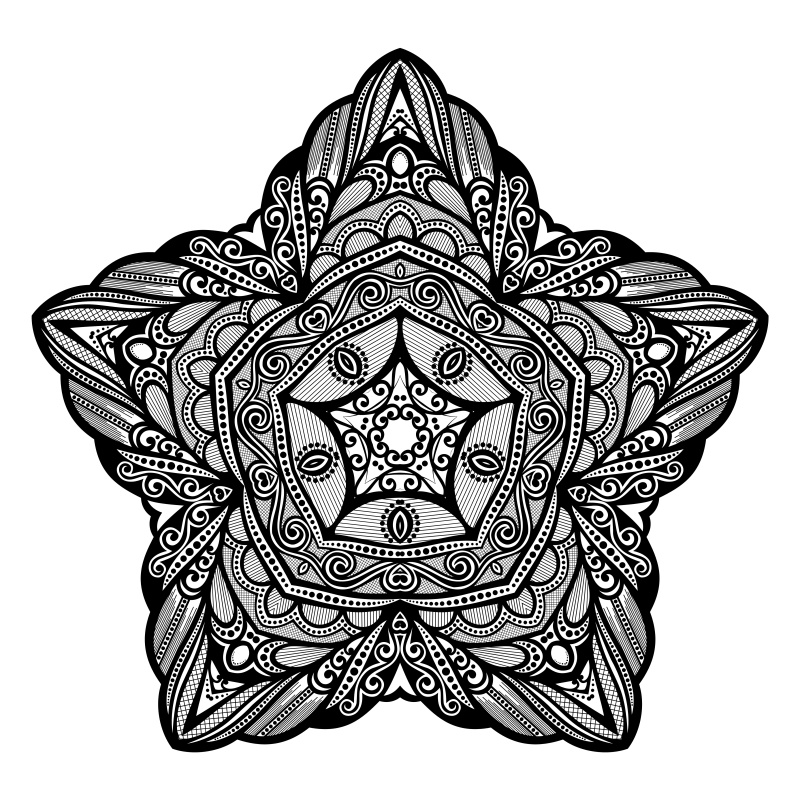 圆形和星形装饰图案20