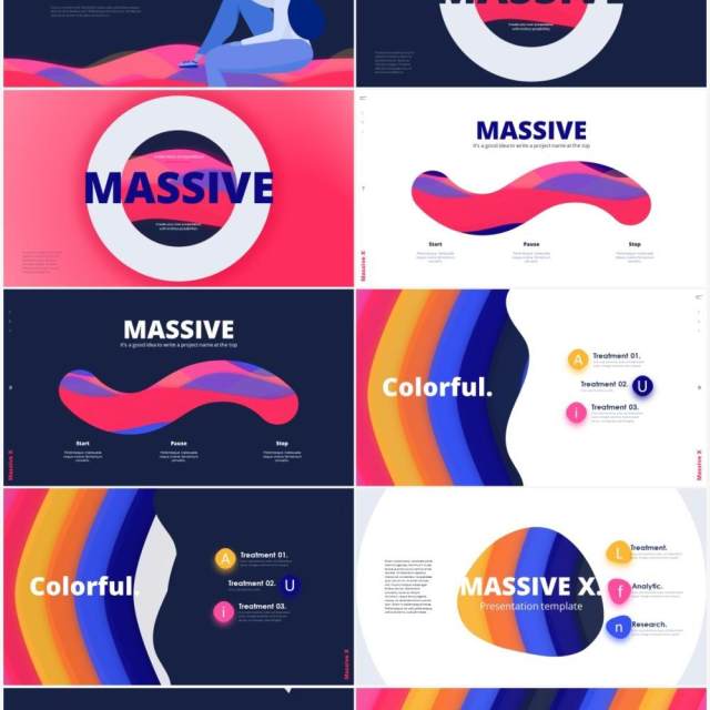 彩色特殊PPT幻灯片设计素材Colorful Special Slides 彩色特殊PPT幻灯片设计素材Colorful Special Slides