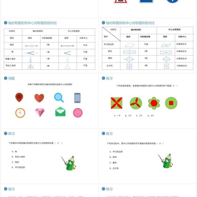 部编版九年级数学上册第三单元中心对称图形课件PPT模板