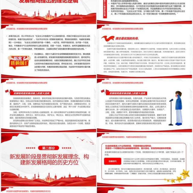 红色深入学习总书记经济思想重要内容PPT模板 红色深入学习总书记经济思想重要内容PPT模板