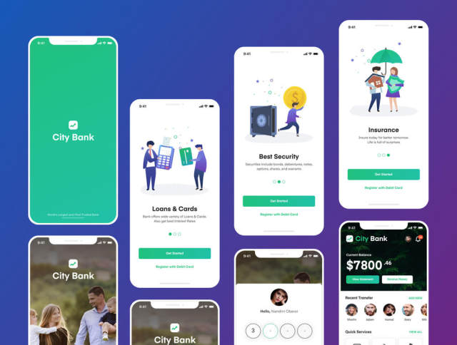 City Bank Light and Dark App UI套件,City Bank Light和Dark App UI套件 City Bank Light and Dark App UI套件,City Bank Light和Dark App UI套件
