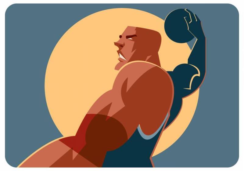 强大的扣篮矢量