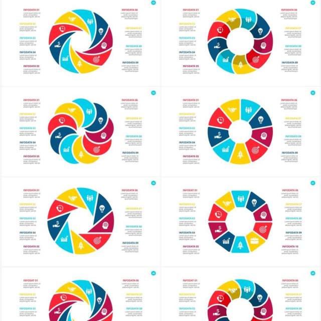 彩色循环关系信息图表PPT素材Cycle 彩色循环关系信息图表PPT素材Cycle