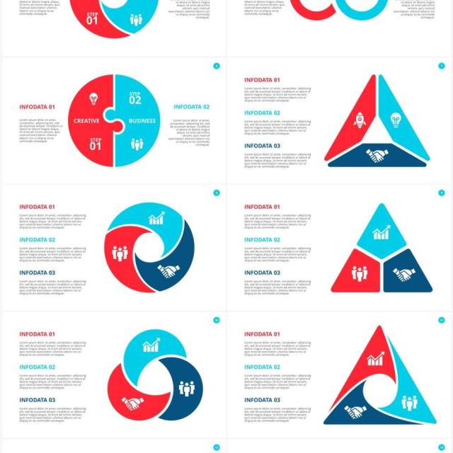 彩色循环关系信息图表PPT素材Cycle 彩色循环关系信息图表PPT素材Cycle