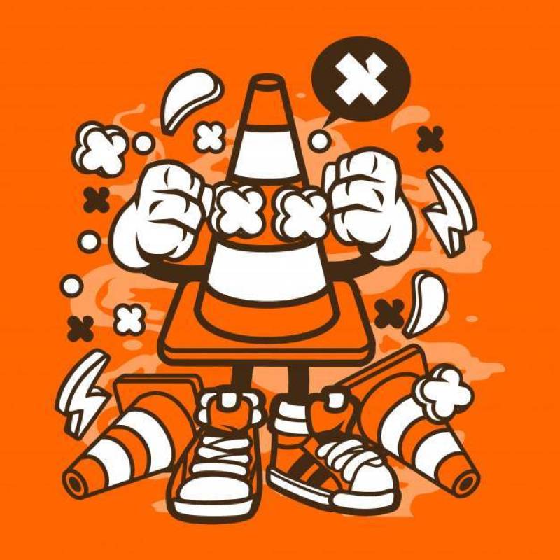 交通锥卡通