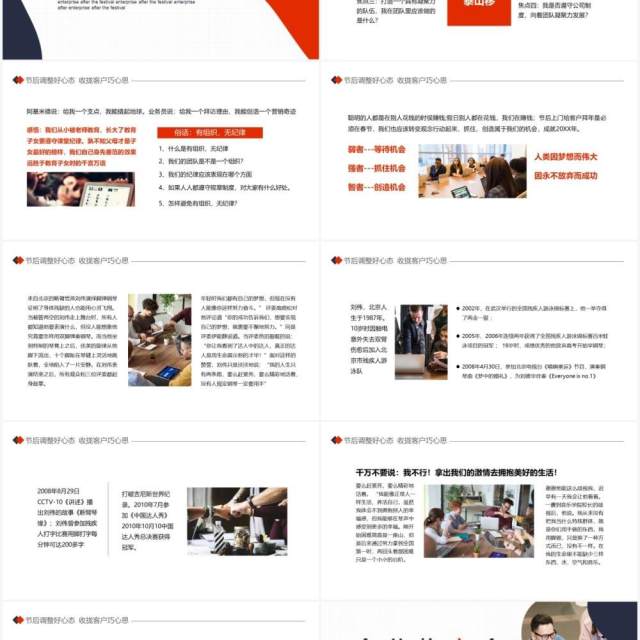 企业节后员工收心会动态PPT模板 企业节后员工收心会动态PPT模板