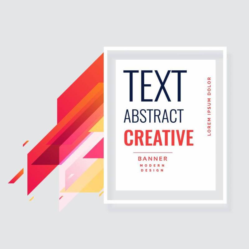 令人敬畏的抽象横幅背景设计