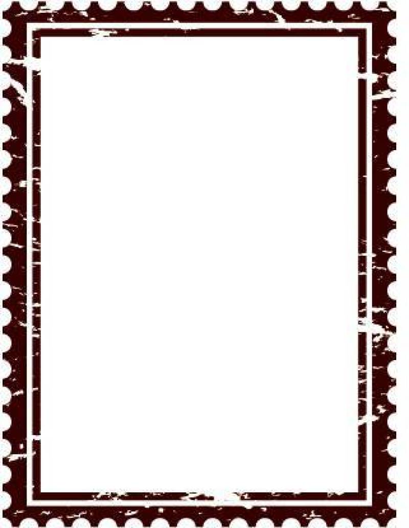 古色古香的邮票框架