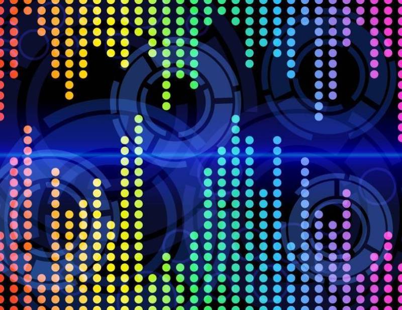 数字音乐背景_黑色