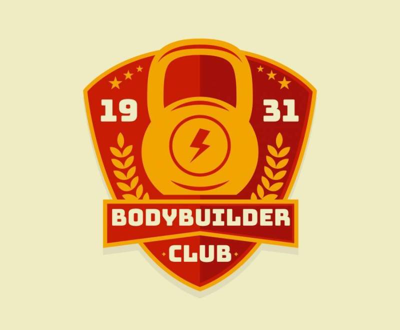 优秀的健美运动员矢量