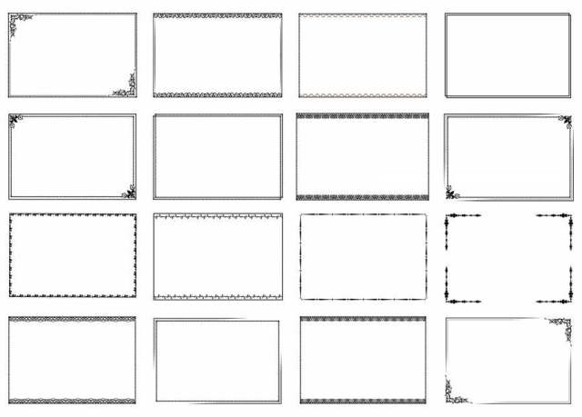 经典的简单框架边框框架装饰框架