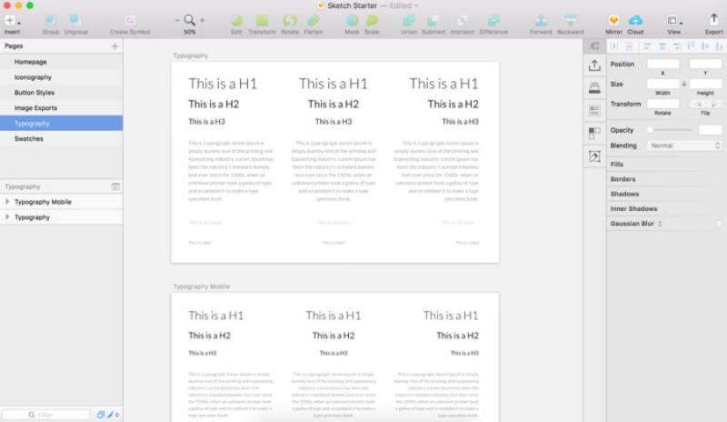  素描起动器设计模板
