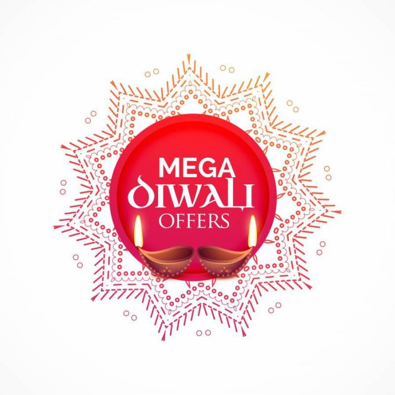 与diya和装饰设计的diwali销售背景