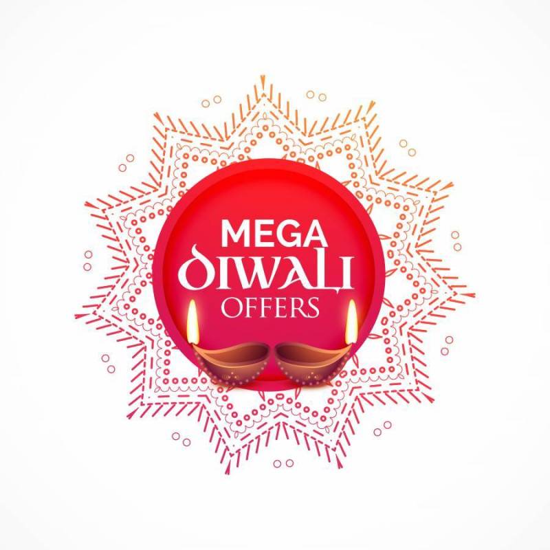 与diya和装饰设计的diwali销售背景