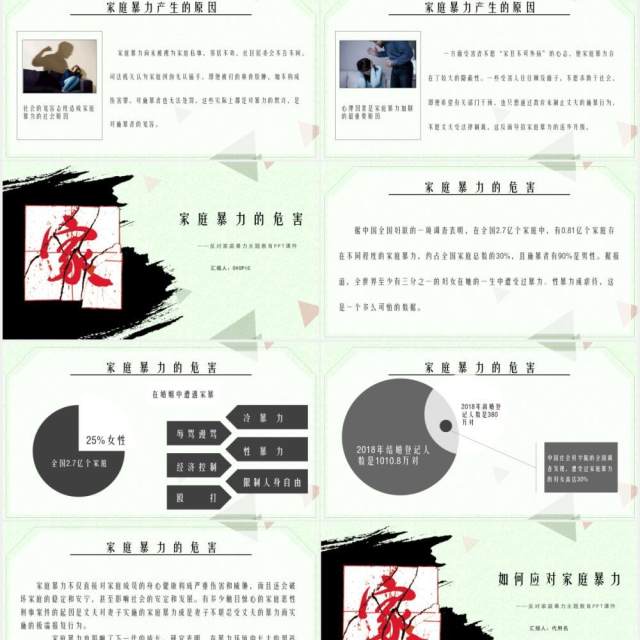 国际消除对妇女的暴力日宣传介绍PPT模板 国际消除对妇女的暴力日宣传介绍PPT模板