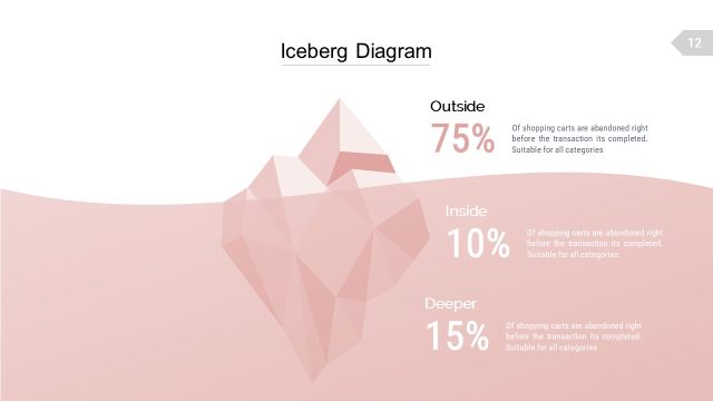 浅色系百分比PPT信息可视化图表12