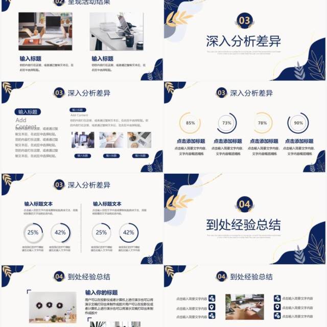 深蓝色企业商务营销活动复盘报告通用PPT模板 深蓝色企业商务营销活动复盘报告通用PPT模板