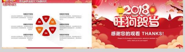 2018旺狗贺岁新年工作计划总结PPT 2018旺狗贺岁新年工作计划总结PPT