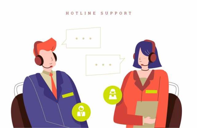 客户服务代理在呼叫中心办公室矢量图 客户服务代理在呼叫中心办公室矢量图