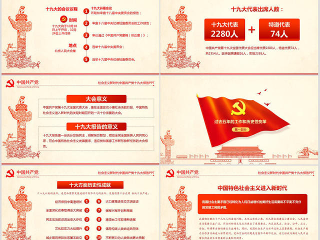 大气简约聚焦十九大学习十九大报告PPT 大气简约聚焦十九大学习十九大报告PPT