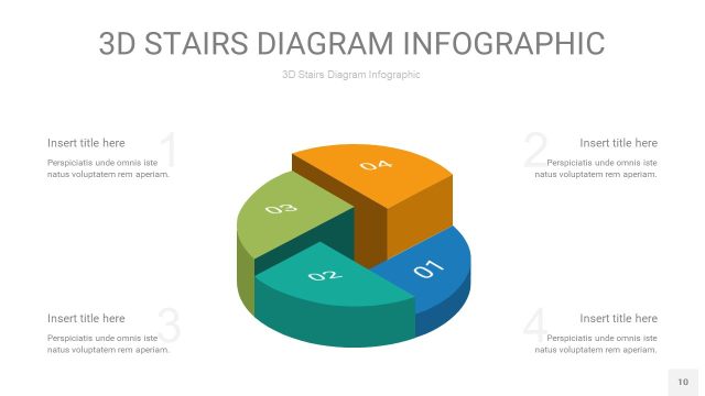 3D阶梯PPT图表10