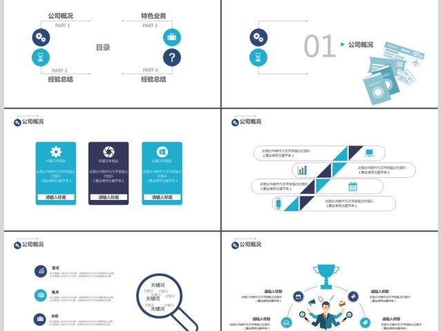 扁平化阶段公司工作业务总结计划汇报PPT