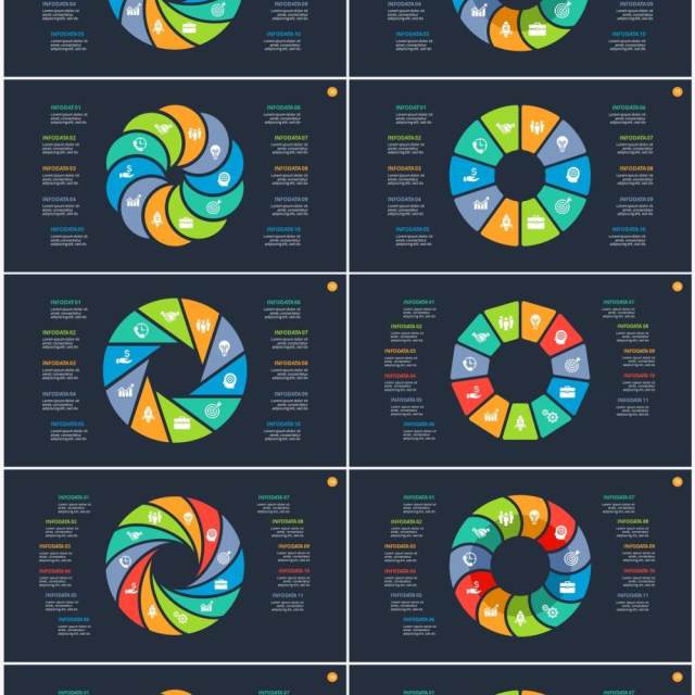深色背景圆形循环关系PPT素材Cycle 深色背景圆形循环关系PPT素材Cycle