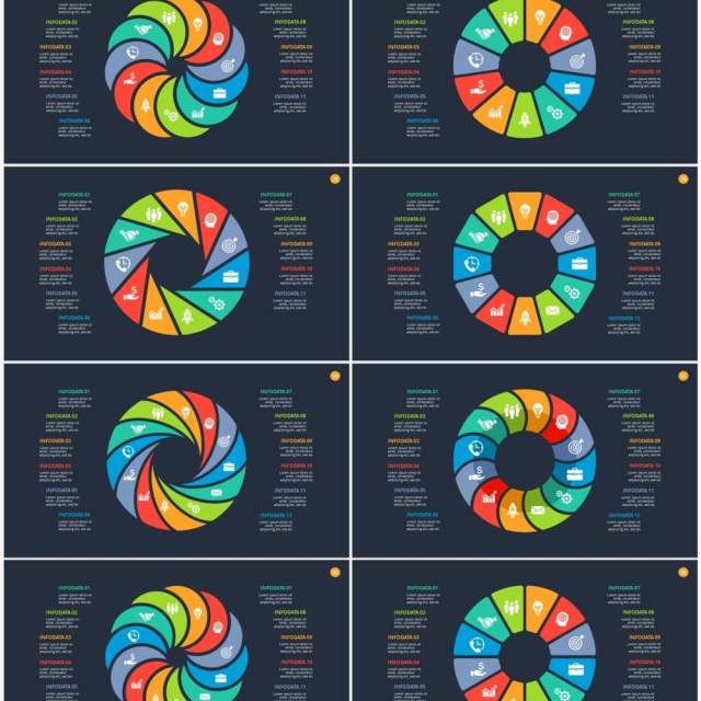 深色背景圆形循环关系PPT素材Cycle 深色背景圆形循环关系PPT素材Cycle